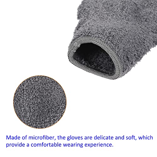 M METERXITY Dust Removal Gloves - Household Cleaning Mitts Soft & Durable, Apply to Kitchen/Garden/Room - color: Gray