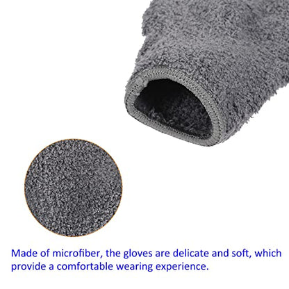 M METERXITY Dust Removal Gloves - Household Cleaning Mitts Soft & Durable, Apply to Kitchen/Garden/Room - color: Gray