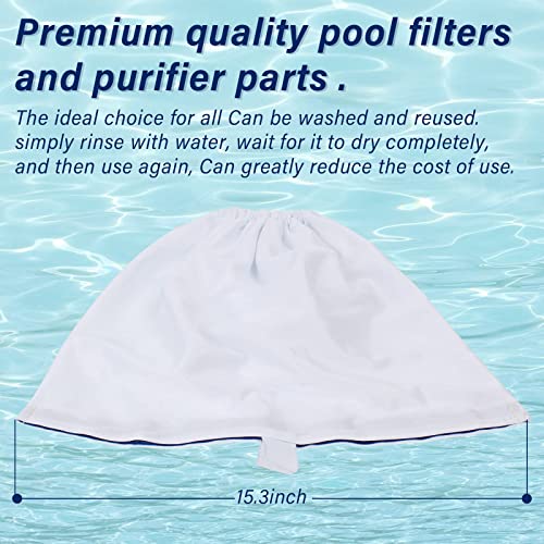 Pokin Upgrade Pool Cleaner Fine Filter Bag Replacement for Aquabot/Aqua Filter Bag Products 8114,Fits Pool Spa Part Small Wheeled Aquabot Cleaners S-2-40 S2-50 Pura 4X Pura 5X