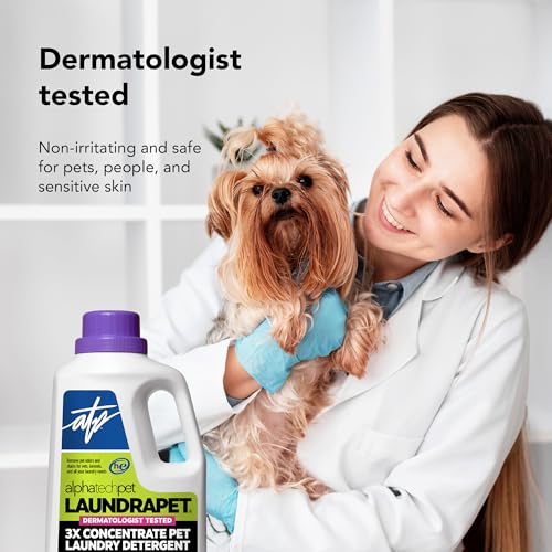 ATP LaundraPet 3X Enzyme Laundry Detergent for Pet Stains, 1/2 Gallon