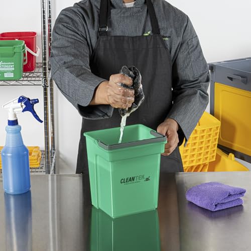 Restaurantware 4 qt Green Cleaning Bucket - color: Green, size: 4 Quarts