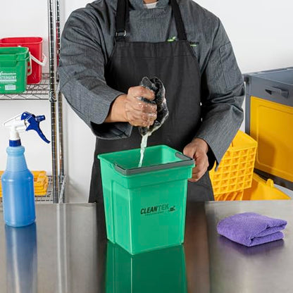 Restaurantware 4 qt Green Cleaning Bucket - color: Green, size: 4 Quarts