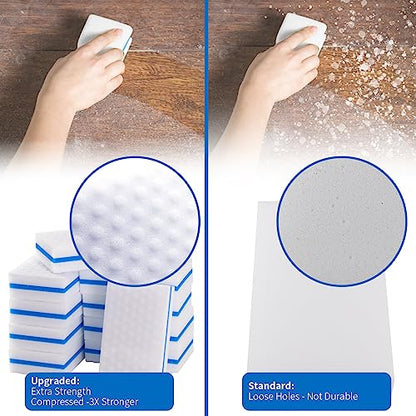 Upgrade Melamine Sponge, 3X Density, 25 Pack