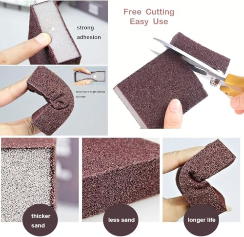 1 Pack Emery Magic Wipe Sponge, Nano Carborundum Cleaning Sponge - color: Brown, size: Basic Style 2.5cm thick-1Pcs