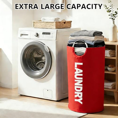 A Large 90 Liter Laundry,Red - color: Red