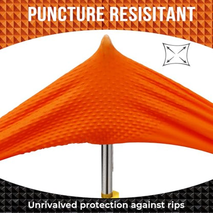 ANBOSON 10 Mil Heavy Duty Diamond Texture Nitrile Gloves, Large, 1000 Ct - color: Orange of 1000, size: Large