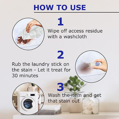 Solid Bleach In A Stick,Spill Proof,Accident Free & Unscented,Removes Stains & Brightens Colors,(Pack 4) - size: 4 Count (Pack of 1)