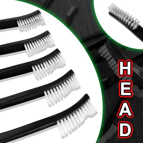 20Pcs Nylon Gun Cleaning Brushes Gun Cleaning Kit Supplies 7" Inch Universal Bristle Detailing Brush Set for Pistol Rifle Shotgun Firearm Cleaner Tools Range Maintenance Accessories