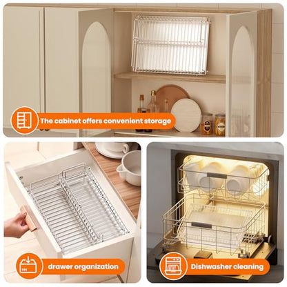 Dish Drying Rack Stainless Steel Expandable Large - size: 16.93"Wx22.44"L