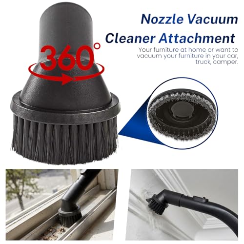 For Miele Vacuum Cleaner Attachments for Upholstery, Corners, Dusting & Car Detailing - Round Dust Brush, Crevice Tool, Upholstery Tool & More Compatible with Miele C1 C2 C3 - style: Miele Attachments Kit