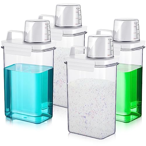 Tanlade 4 Pack Laundry Detergent Dispenser, 78 oz Powder Container