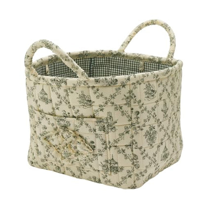 Boho Fabric Storage Basket, Large Capacity Laundry Basket, 12.2'' x 10.23'' x 10.23'' Collapsible Laundry Hamper with Easy Carry Handles (B Multi-Color 3, L) - color: B Multi-Color 3
