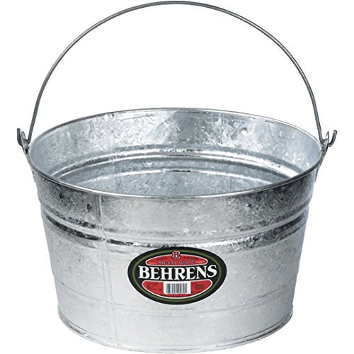 Behrens All Purpose Round Tub 4-1/4 Gal Galvanized