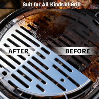 Outdoor Grill Brush with Scraper, BBQ Cleaning Tool for Gas, Infrared, Charcoal, Porcelain Grills.