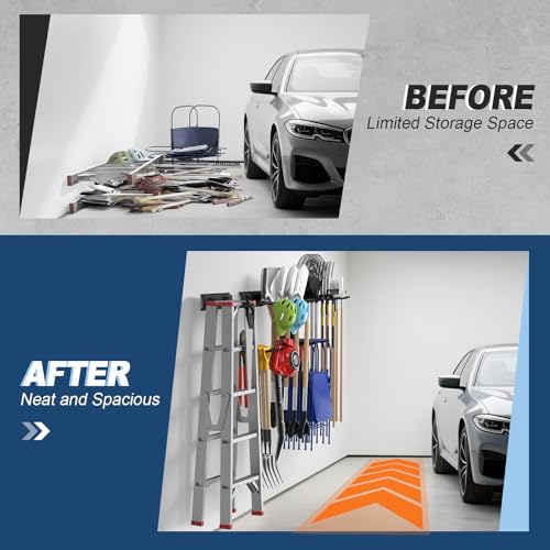 Housolution Garage Wall Organizer 96 Inch - 20Pack Carries 720 lbs