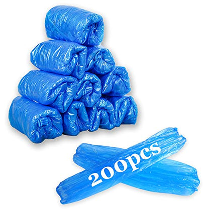 Yzurbu Disposable Arm Sleeves, Plastic Waterproof Oversleeves Protector Covers with Elastic on Cuff - color: Blue - 200pcs