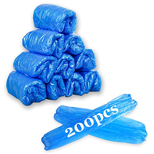 Yzurbu Disposable Arm Sleeves, Plastic Waterproof Oversleeves Protector Covers with Elastic on Cuff - color: Blue - 200pcs