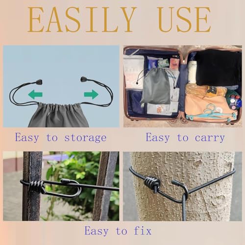 Retractable Portable Travel Clothesline, Including 12 Clothes Clips, 13 Positioning Beads, Hanging at Will, Suitable for Indoor and Outdoor, Balcony, Outdoor Camping Accessories