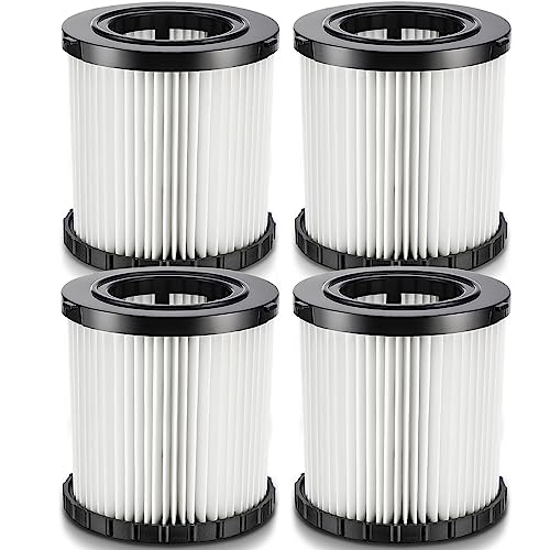 DCV581H DCV580H Vacuum Filter for DEWALT 20V Cordless Shop Vac Cleaner - color: 4 PACK