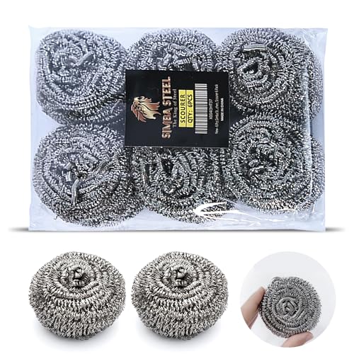 Stainless Steel Scourer Heavy Duty Scrubber Pads Steel Wool