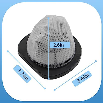 6 Pack 2037423 Filter Compatible with Bissell 3-in-1 Lightweight Stick Vac 38B1, 38B1L, 1059 Series, Compare to Part# 2037423 & 2037424 (6 Pack Vacuum Filter & 8 Pack Foam Filter) - size: 6 Filters with 8 Foam Filters