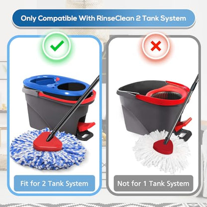 RinseClean Spin Mop Replacement Head for O Ceda RinseClean 2 Tank System - size: 9 Pack