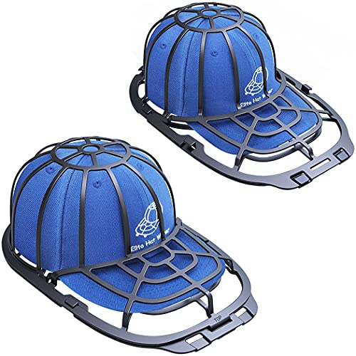 Eiito Hat Washer for Washing Machine, 2 Pack Hats Cleaner - color: Black 2 Pack-4Pcs