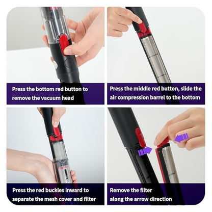 OTTWL SV50 Vacuum Replacement Filters Compatible with Dyson PencilVac - style: SV50-3P