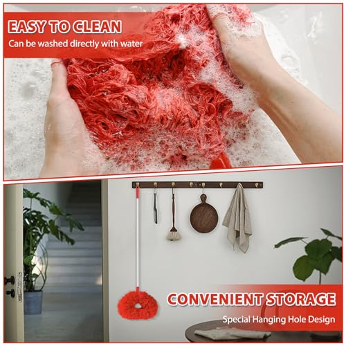 FONUNO Ceiling Fan Cleaner Duster High Ceiling Extended Fan Blade Cleaner - color: Red
