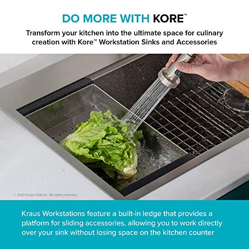 KRAUS Stainless Steel 16.75 in Workstation Sink Colander CS-6 - color: Stainless Steel, style: Colander