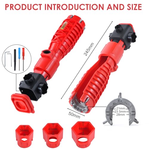 Upgrade 25 in 1 Multifunctional Faucet and Sink Wrench