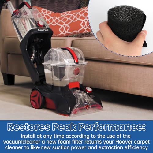 2 Pcs Foam Tank Filter Compatible Hoover Steam Vacuum Cleaner F5800 Series