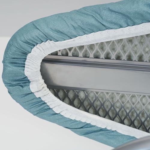 Household Essentials Tabletop Ironing Board Cover and Pad | Fits 30"-32" x 12" Boards | Silicone-Coated, One-Piece Cover with Bungee Cord Fit | Replacement Cover for Small Ironing Boards - size: 12" Wide
