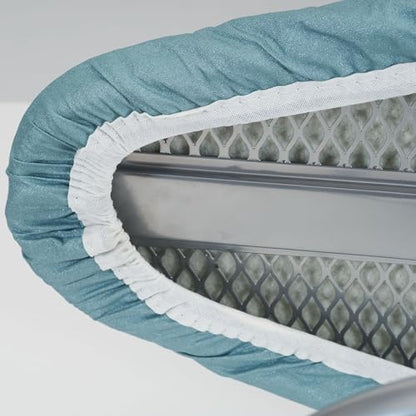 Household Essentials Tabletop Ironing Board Cover and Pad | Fits 30"-32" x 12" Boards | Silicone-Coated, One-Piece Cover with Bungee Cord Fit | Replacement Cover for Small Ironing Boards - size: 12" Wide
