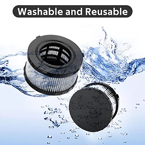 2 Pcs DC5151H HEPA Filter Compatible with DEWALT Wet Dry Vacuum - size: 2 Pack + 4 Foam Filters