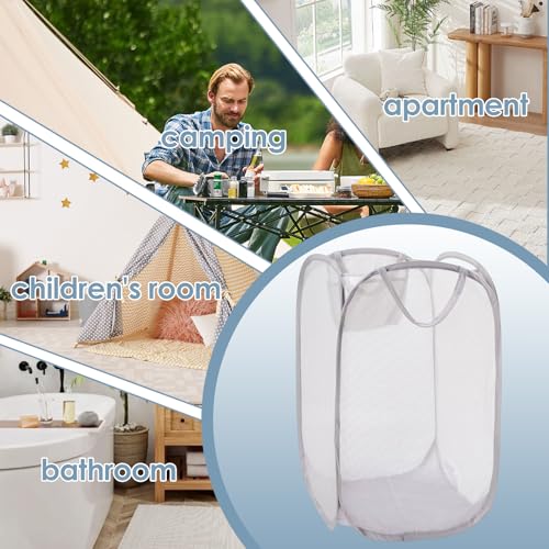 Foldable Pop Up Laundry Hamper,Dual-Use Laundry Basket