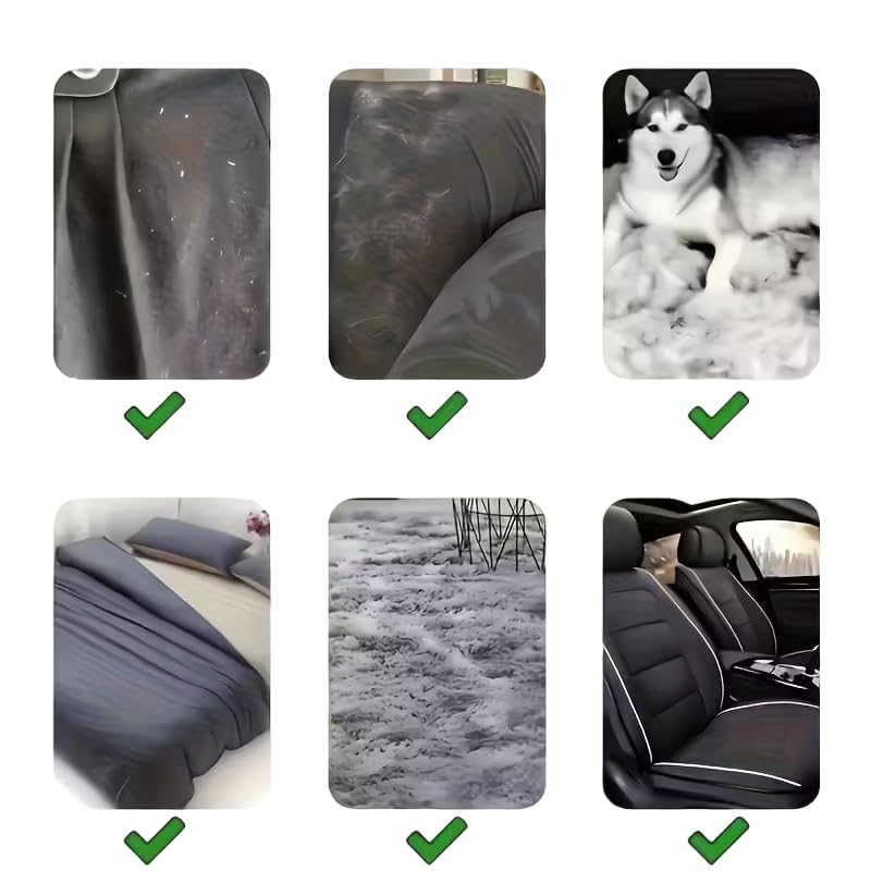 1PC Lint Remover Brush Double-Sided Static Reusable for Pet Hair, Dust and Pilling On Clothing, Upholstery, Bedding, Gray - color: Gray