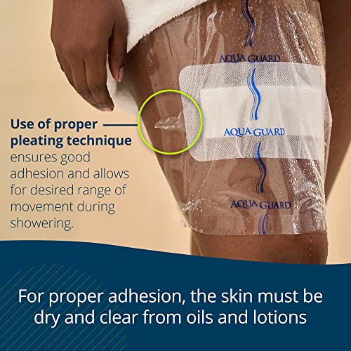 AquaGuard Wound Cover for Showering, 10 in x 12 in, Pack of 7 Sheets - size: 10" x 12", style: Package of 7 Sheets