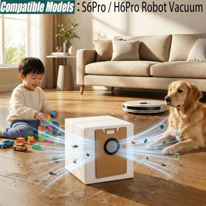 Replacement Dust Bags for Bagotte S6Pro / H6Pro Robot Vacuum, 10 Pack