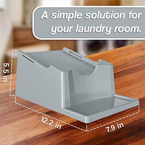 Skywin Liquid Laundry Detergent Dispenser Holder with Drip Tray - 1 Pack - color: Grey