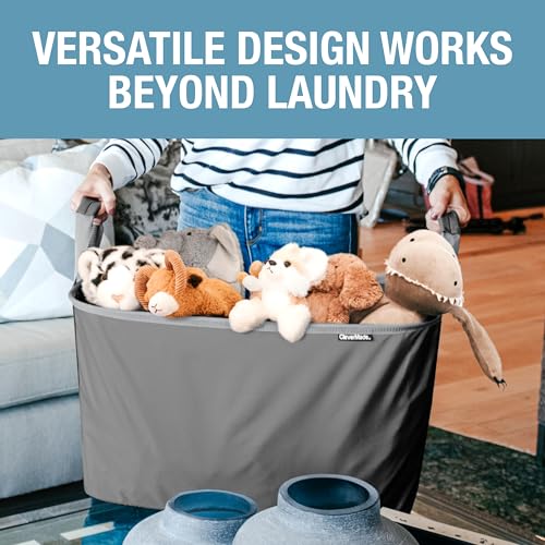 Collapsible Laundry Basket - Shadow Gray/Stone Gray (2PK) - color: Charcoal Gray