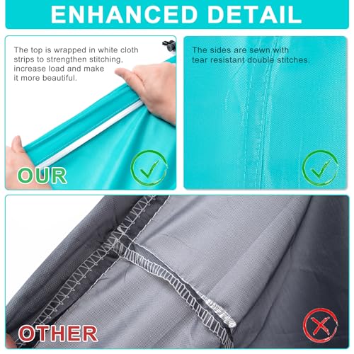 2 Pack Travel Laundry Bag,24" x 36", Extra Large Dirty Clothes Organizer - color: Blue+Red, size: 24"x36"