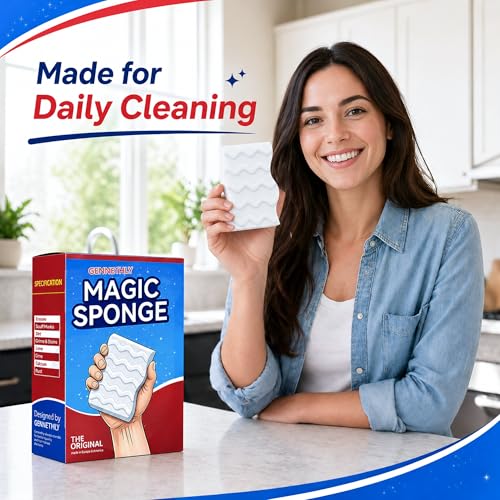 3X Density Magic Sponge Eraser, 20 Pack Cleaning Sponge for Kitchen & Bath