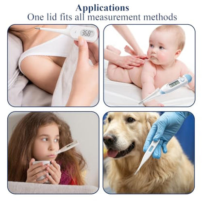 100 Pack Thermometer Probe Covers,Disposable Thermometer Sleeves,Universal