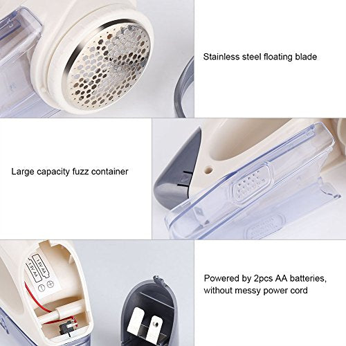 Portable Electric Fabric Shaver Hair Remover Suitable for Clothing, Furniture, Sofas (Without Battery)