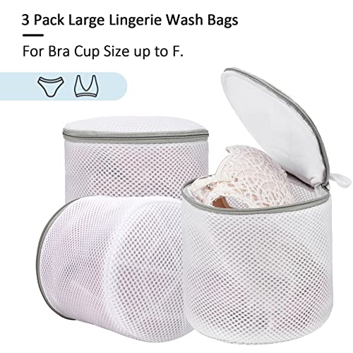 GOGOODA Laundry Mesh Bra Wash Bag for Lingerie, Underwear, Delicates, 3 PCS - size: 3 Bra Wash Bags