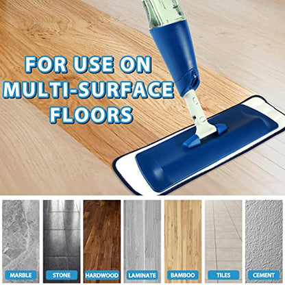 3 Pack Microfiber Cleaning Pads for Bona Mop, Safe for Hardwood and Hard-Surface Floors, Reusable Microfiber Mop Pads for 18 Inch Mop, No Residue, Super-Absorbent, Over 500 Machine Washes, Mr. Scrub - size: 3 Pack