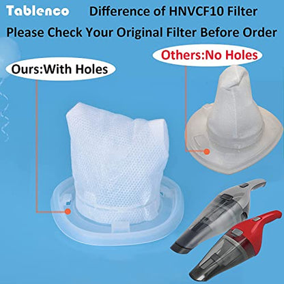 HNVCF10 Replacement Filters, Compatible with Black and Decker Vacuums - size: 6 Pack