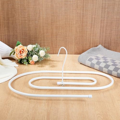 1 PCS Spiral Clothes Drying Rack, Space Saving Hanger for Sheets, Heavy Duty Iron Quilt Drying Rack with 360 Degree Swivel Hook, Laundry Room Storage Organizer for Blankets, Home Balcony