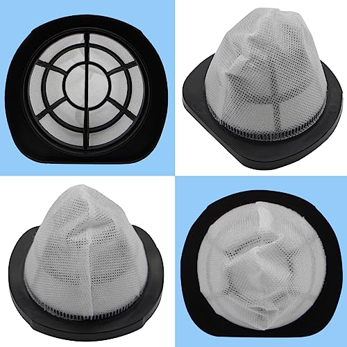 6 Pack 2037423 Filter Compatible with Bissell 3-in-1 Lightweight Stick Vac 38B1, 38B1L, 1059 Series, Compare to Part# 2037423 & 2037424 (6 Pack Vacuum Filter & 8 Pack Foam Filter) - size: 6 Filters with 8 Foam Filters